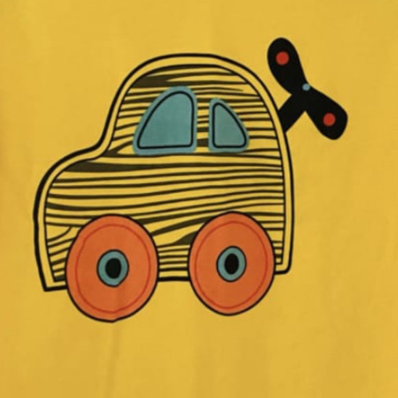 Boys Short Sleeve Car Shirt - Size 7/8 - Picture 2 of 6